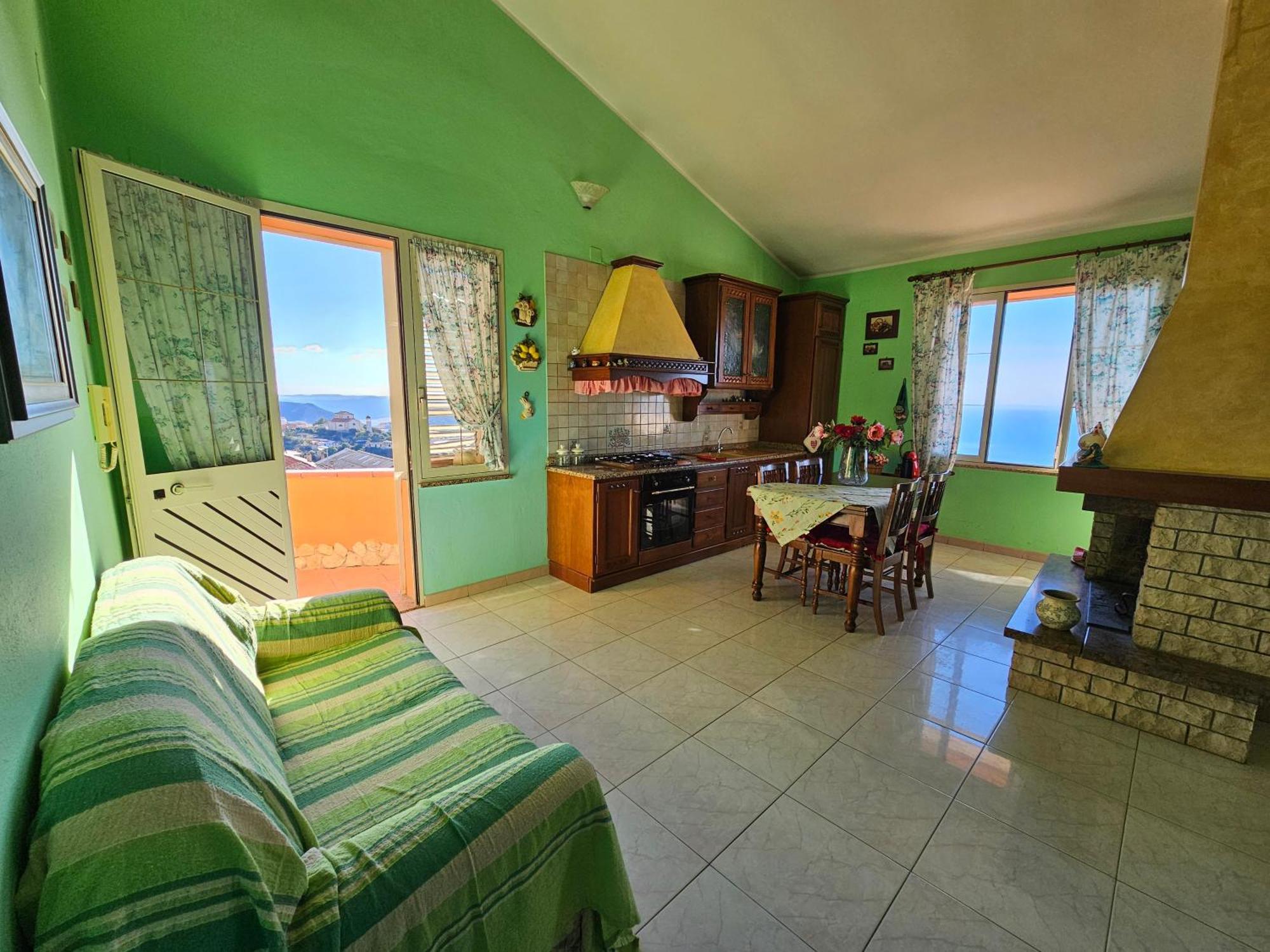 Vila Casa Con Magnifica Vista Mare Nebida Exteriér fotografie