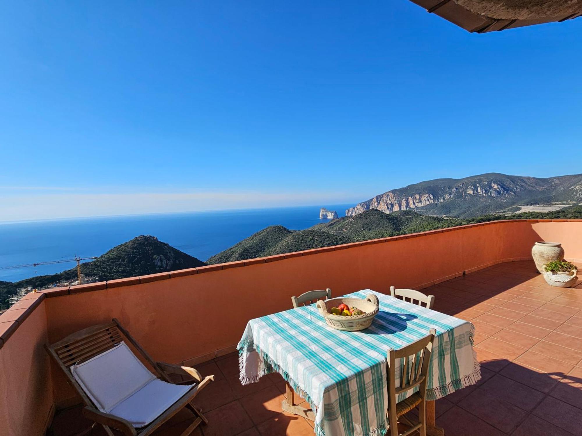Vila Casa Con Magnifica Vista Mare Nebida Exteriér fotografie